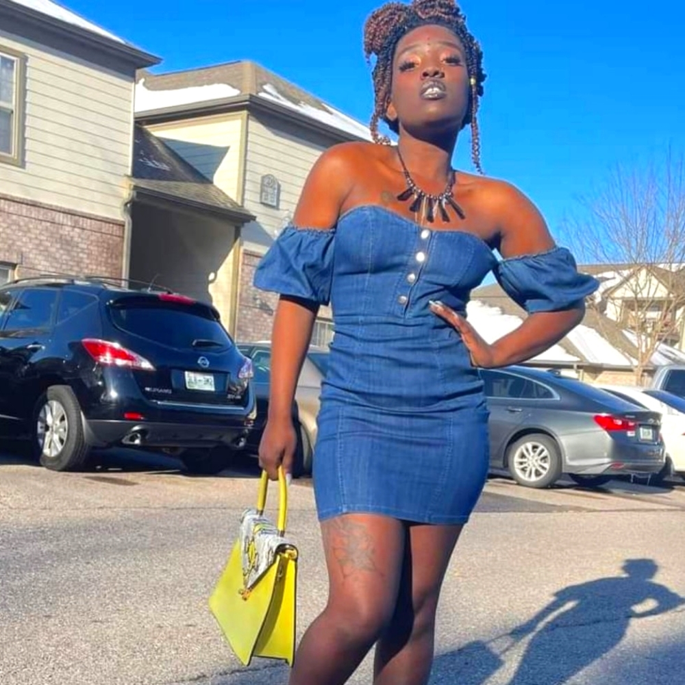 Sweetheart Denim Dress